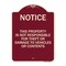 Signmission This Property Is Not Responsible for Theft or Damage to Vehicles or Contents, A-DES-BU-1824-22809 A-DES-BU-1824-22809 - alternate 1